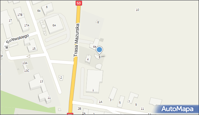 Kadzidło, Trasa Mazurska, 6, mapa Kadzidło