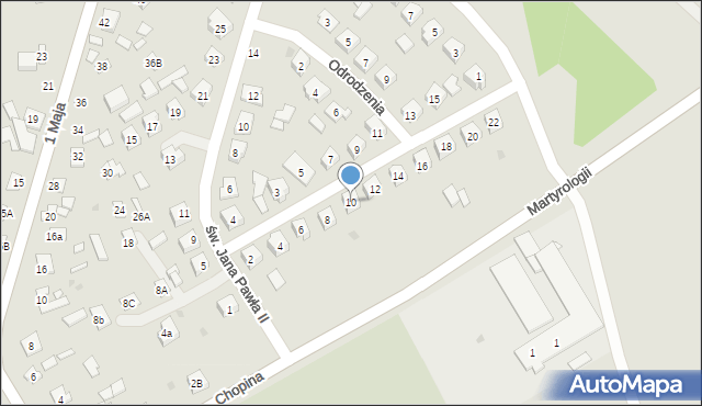 Kałuszyn, Truszkowskiego Stanisława, ppłk., 10, mapa Kałuszyn