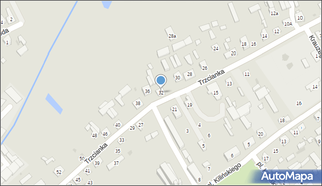 Kałuszyn, Trzcianka, 32, mapa Kałuszyn