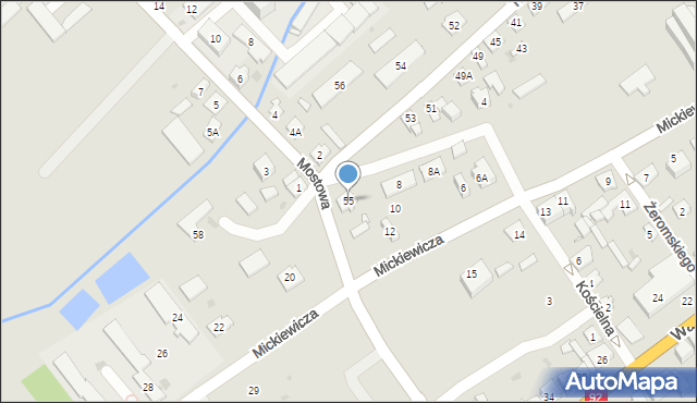 Kałuszyn, Trzcianka, 55, mapa Kałuszyn