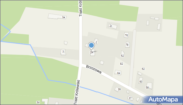 Kąty, Trakt Królewski, 2A, mapa Kąty