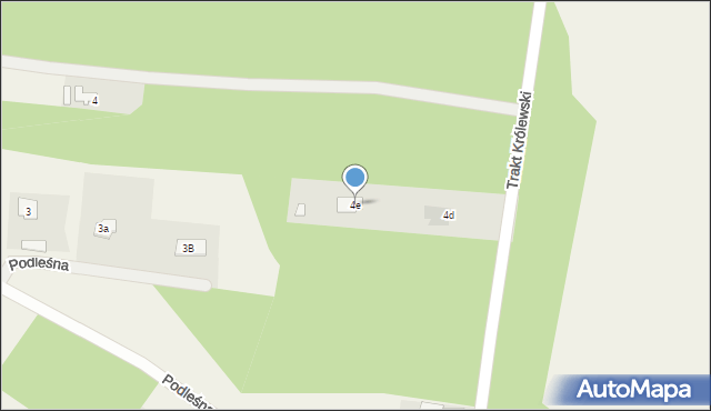 Kąty, Trakt Królewski, 4e, mapa Kąty