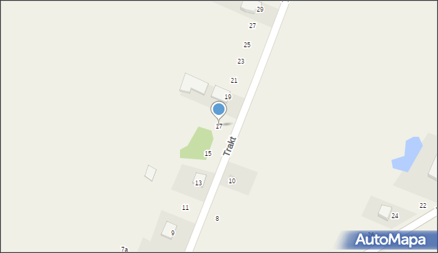 Kazuń Polski, Trakt, 17, mapa Kazuń Polski