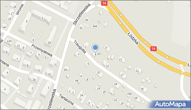 Kielce, Traugutta Romualda, gen., 3, mapa Kielc