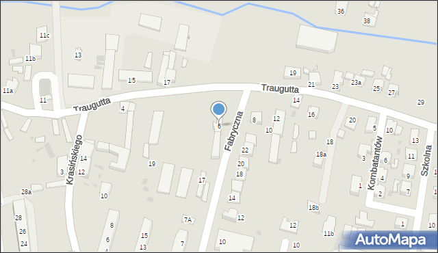 Kietrz, Traugutta Romualda, gen., 6, mapa Kietrz