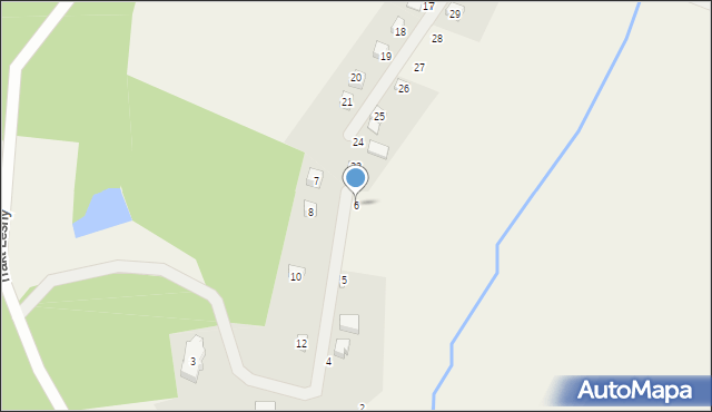 Klonowo Dolne, Trakt Leśny, 6, mapa Klonowo Dolne