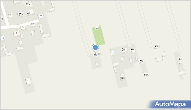 Kobierne, Trakt Dębski, 65j, mapa Kobierne