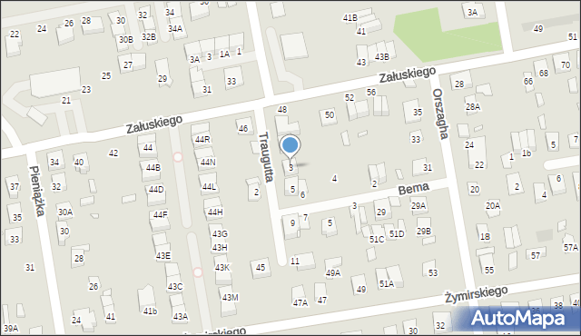 Kobyłka, Traugutta Romualda, gen., 3, mapa Kobyłka