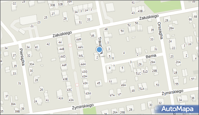 Kobyłka, Traugutta Romualda, gen., 4, mapa Kobyłka