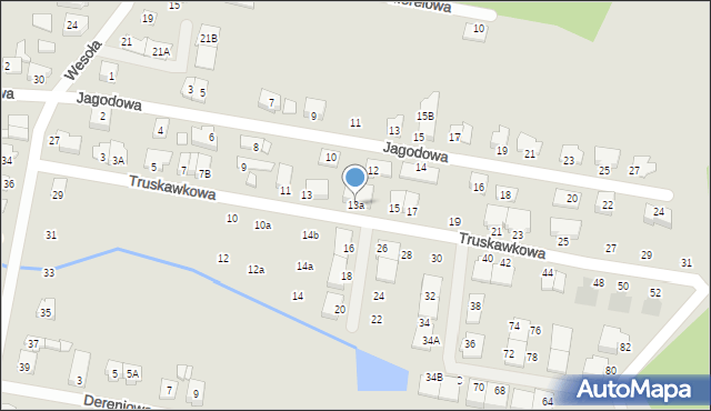Kobyłka, Truskawkowa, 13a, mapa Kobyłka