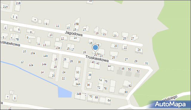 Kobyłka, Truskawkowa, 21, mapa Kobyłka