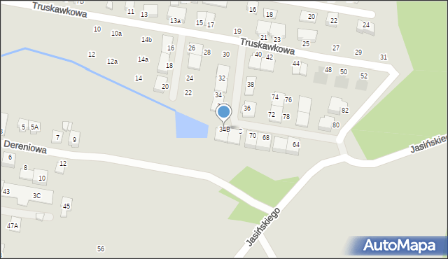 Kobyłka, Truskawkowa, 34B, mapa Kobyłka