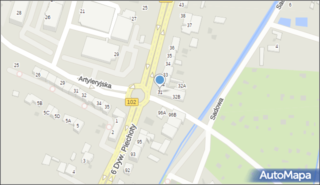 Kołobrzeg, Trzebiatowska, 31, mapa Kołobrzegu