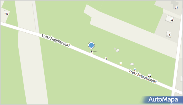 Kopki, Trakt Napoleoński, 3, mapa Kopki