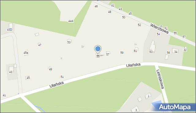 Kopki, Trakt Napoleoński, 55, mapa Kopki