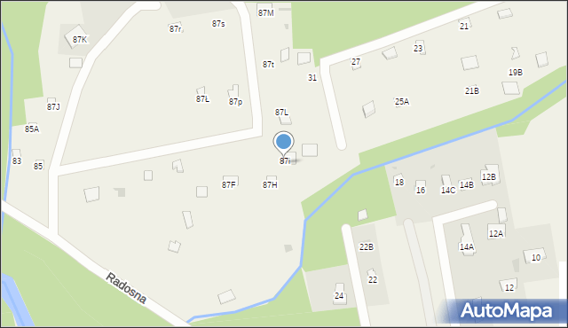 Kopki, Trakt Napoleoński, 62E, mapa Kopki