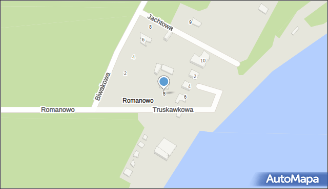Koronowo, Truskawkowa, 8, mapa Koronowo