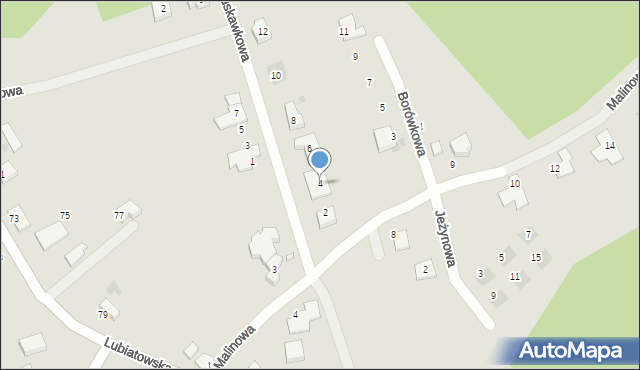 Koszalin, Truskawkowa, 4, mapa Koszalina