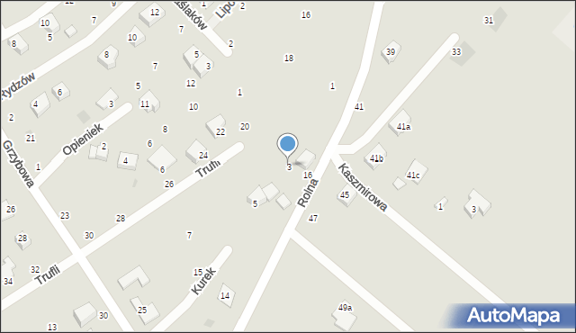 Koszalin, Trufli, 3, mapa Koszalina