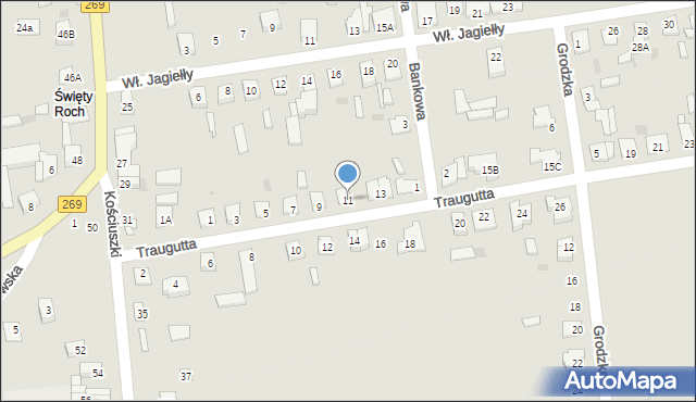 Kowal, Traugutta Romualda, gen., 11, mapa Kowal