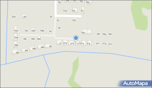 Kraków, Trockiego Franciszka, ks., 67c, mapa Krakowa