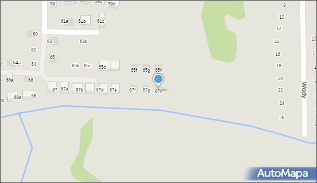 Kraków, Trockiego Franciszka, ks., 67h, mapa Krakowa