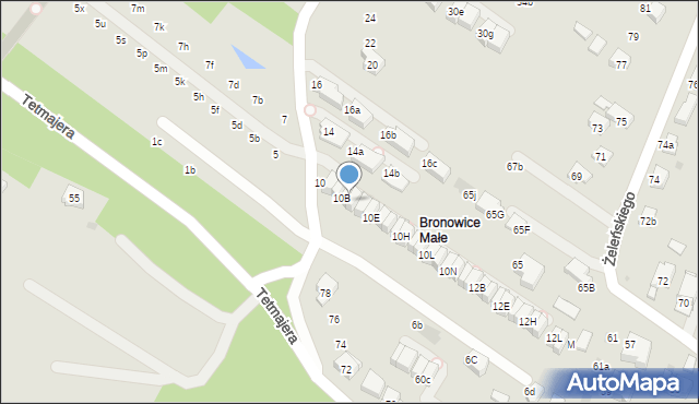 Kraków, Truszkowskiego Stanisława, ks., 10C, mapa Krakowa