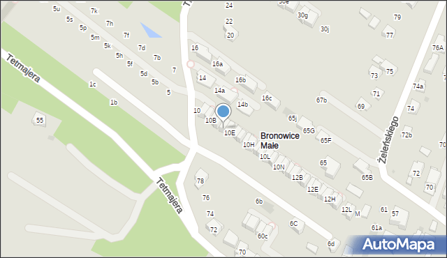 Kraków, Truszkowskiego Stanisława, ks., 10D, mapa Krakowa