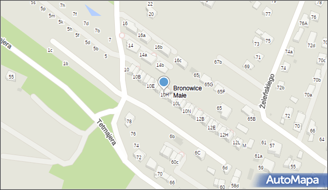 Kraków, Truszkowskiego Stanisława, ks., 10H, mapa Krakowa
