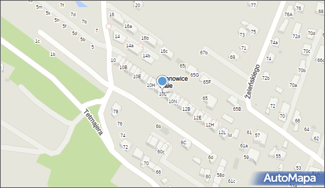 Kraków, Truszkowskiego Stanisława, ks., 10L, mapa Krakowa