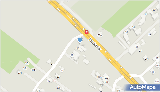 Kraków, Truszkowskiego Stanisława, ks., 58, mapa Krakowa