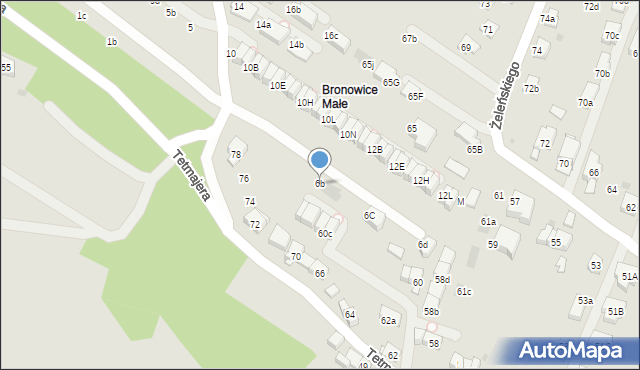 Kraków, Truszkowskiego Stanisława, ks., 6b, mapa Krakowa