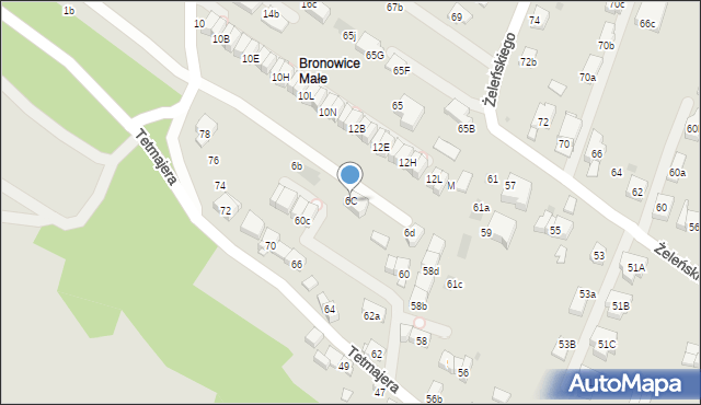 Kraków, Truszkowskiego Stanisława, ks., 6C, mapa Krakowa