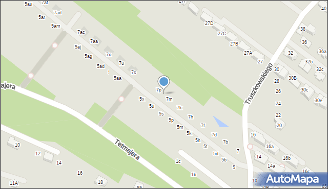 Kraków, Truszkowskiego Stanisława, ks., 7n, mapa Krakowa