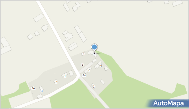 Krasice, Trząska, 5, mapa Krasice