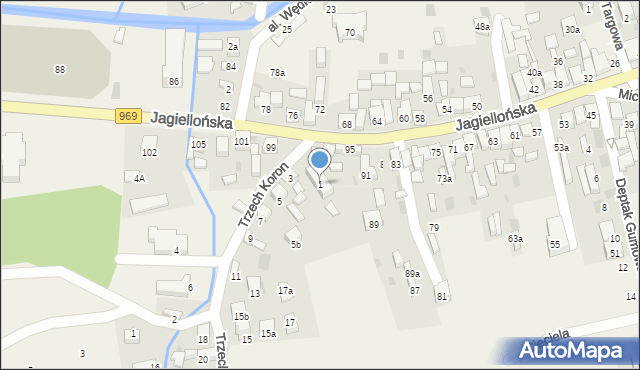 Krościenko nad Dunajcem, Trzech Koron, 1, mapa Krościenko nad Dunajcem