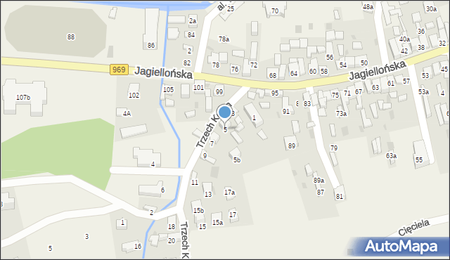 Krościenko nad Dunajcem, Trzech Koron, 5, mapa Krościenko nad Dunajcem