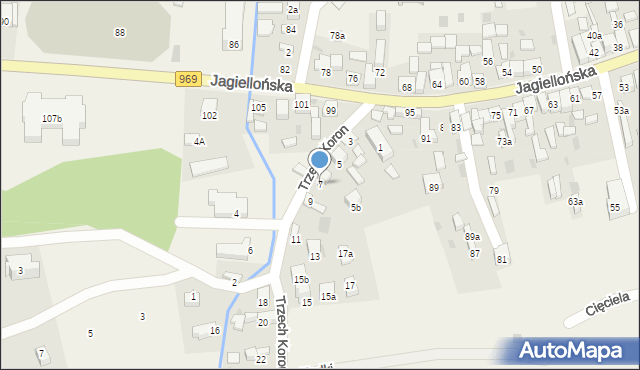 Krościenko nad Dunajcem, Trzech Koron, 7, mapa Krościenko nad Dunajcem