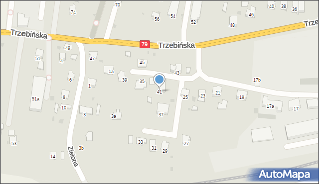 Krzeszowice, Trzebińska, 41, mapa Krzeszowice