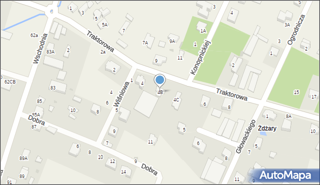 Ksawerów, Traktorowa, 4B, mapa Ksawerów