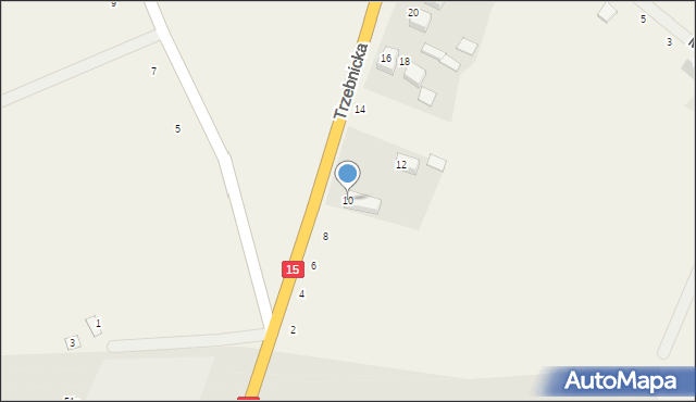 Księginice, Trzebnicka, 10, mapa Księginice