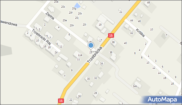 Księginice, Trzebnicka, 13, mapa Księginice