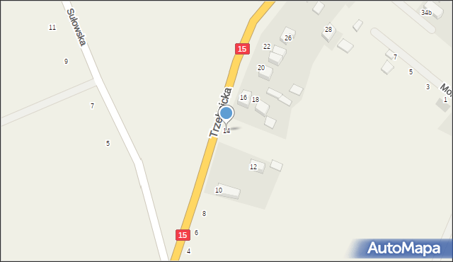 Księginice, Trzebnicka, 14, mapa Księginice