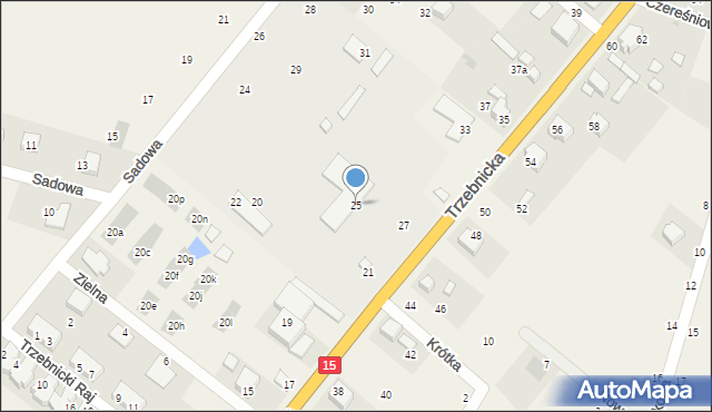 Księginice, Trzebnicka, 25, mapa Księginice