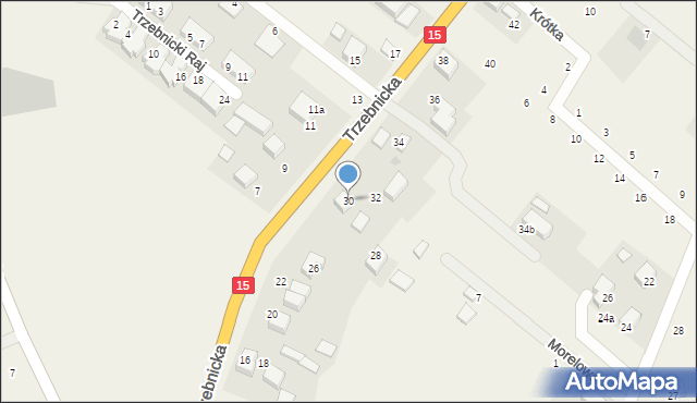 Księginice, Trzebnicka, 30, mapa Księginice