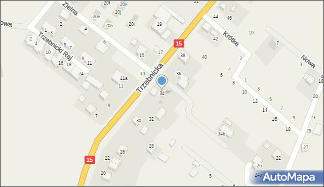 Księginice, Trzebnicka, 34, mapa Księginice