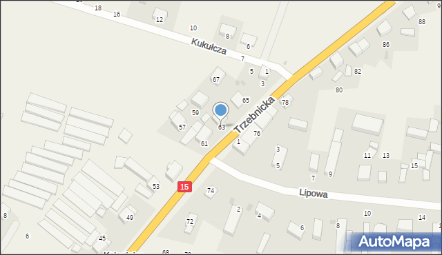 Księginice, Trzebnicka, 63, mapa Księginice