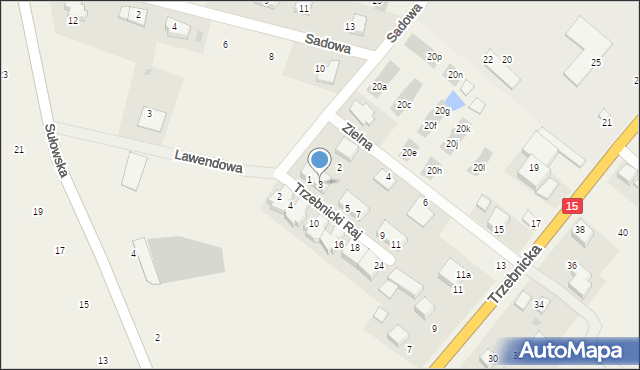 Księginice, Trzebnicki Raj, 3, mapa Księginice