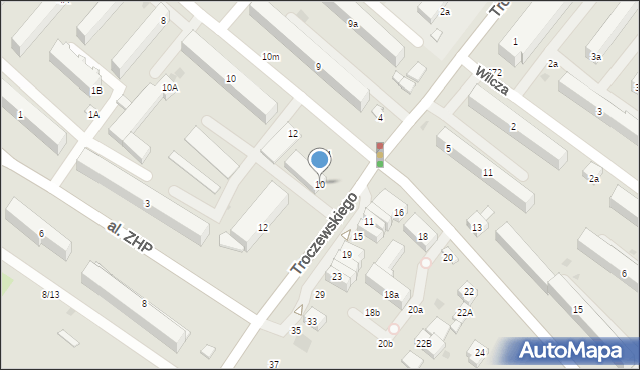 Kutno, Troczewskiego Antoniego, dr., 10, mapa Kutno