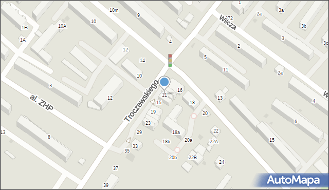 Kutno, Troczewskiego Antoniego, dr., 11, mapa Kutno